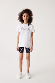 Baker by Ted Baker Navy Butterfly T-Shirt And Cycling Shorts Set - Image 2 of 5