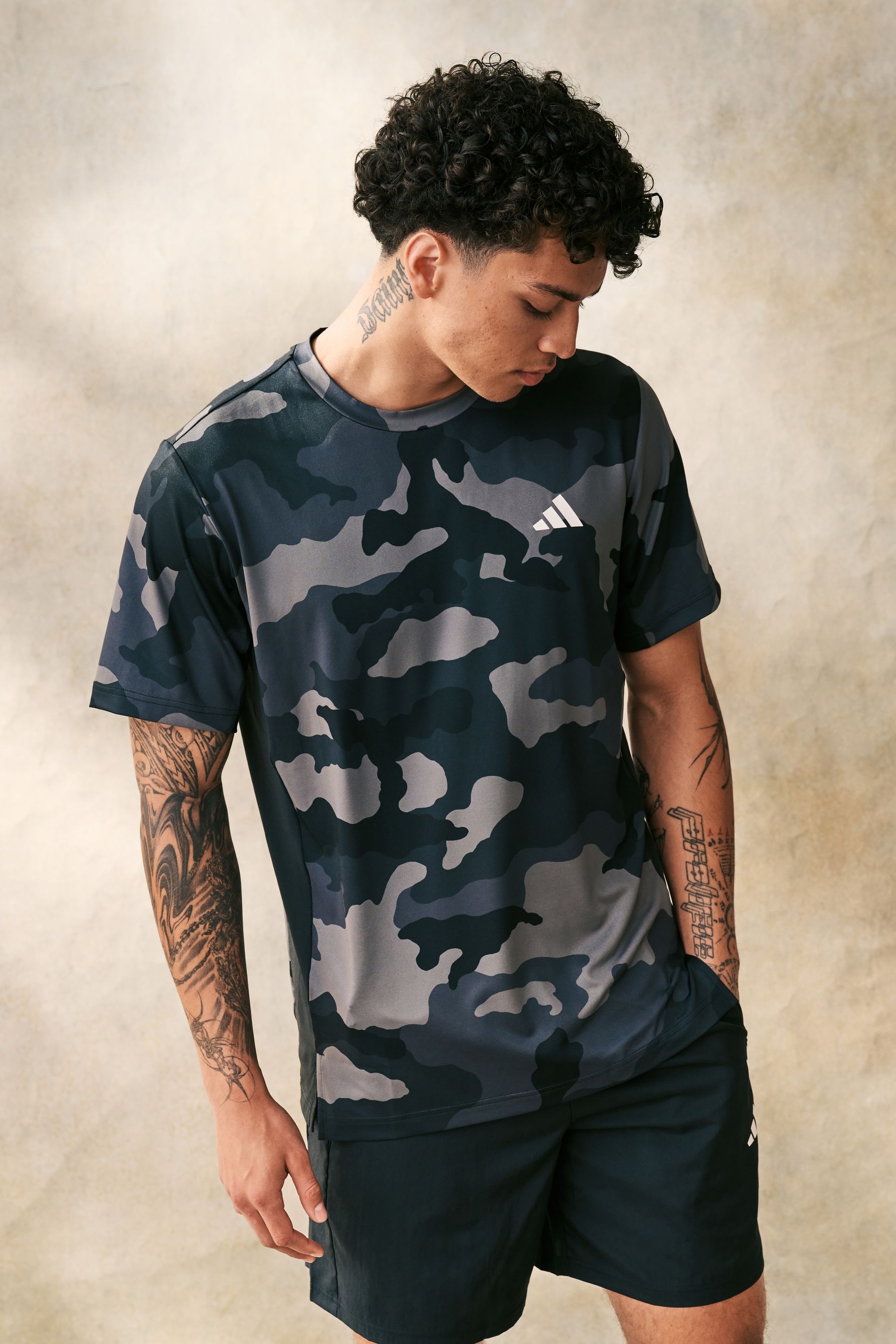 Adidas black camo shirt 2025