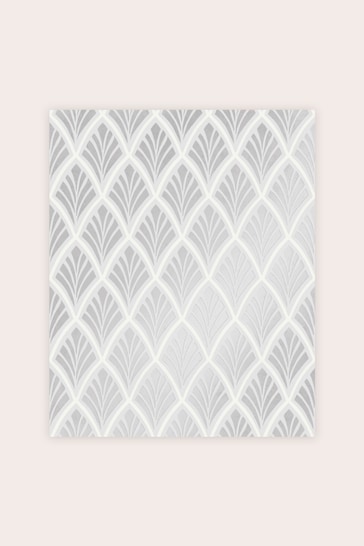 Laura Ashley Silver Florin Wallpaper Sample Wallpaper