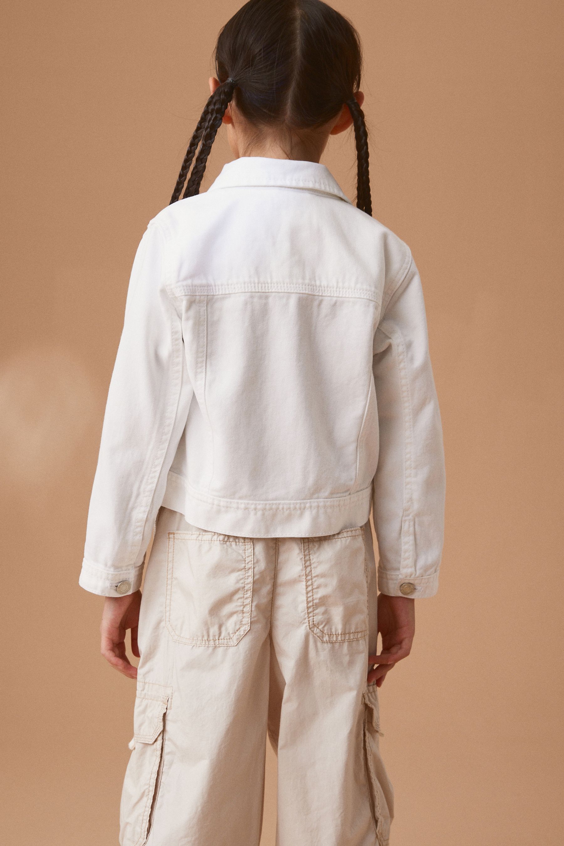 Next white denim jacket on sale