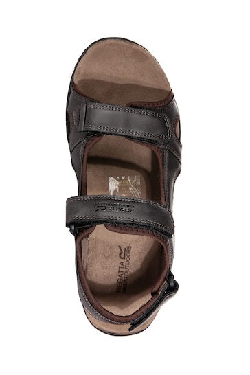 Regatta Dark Brown Haris Comfort Fit Sandals