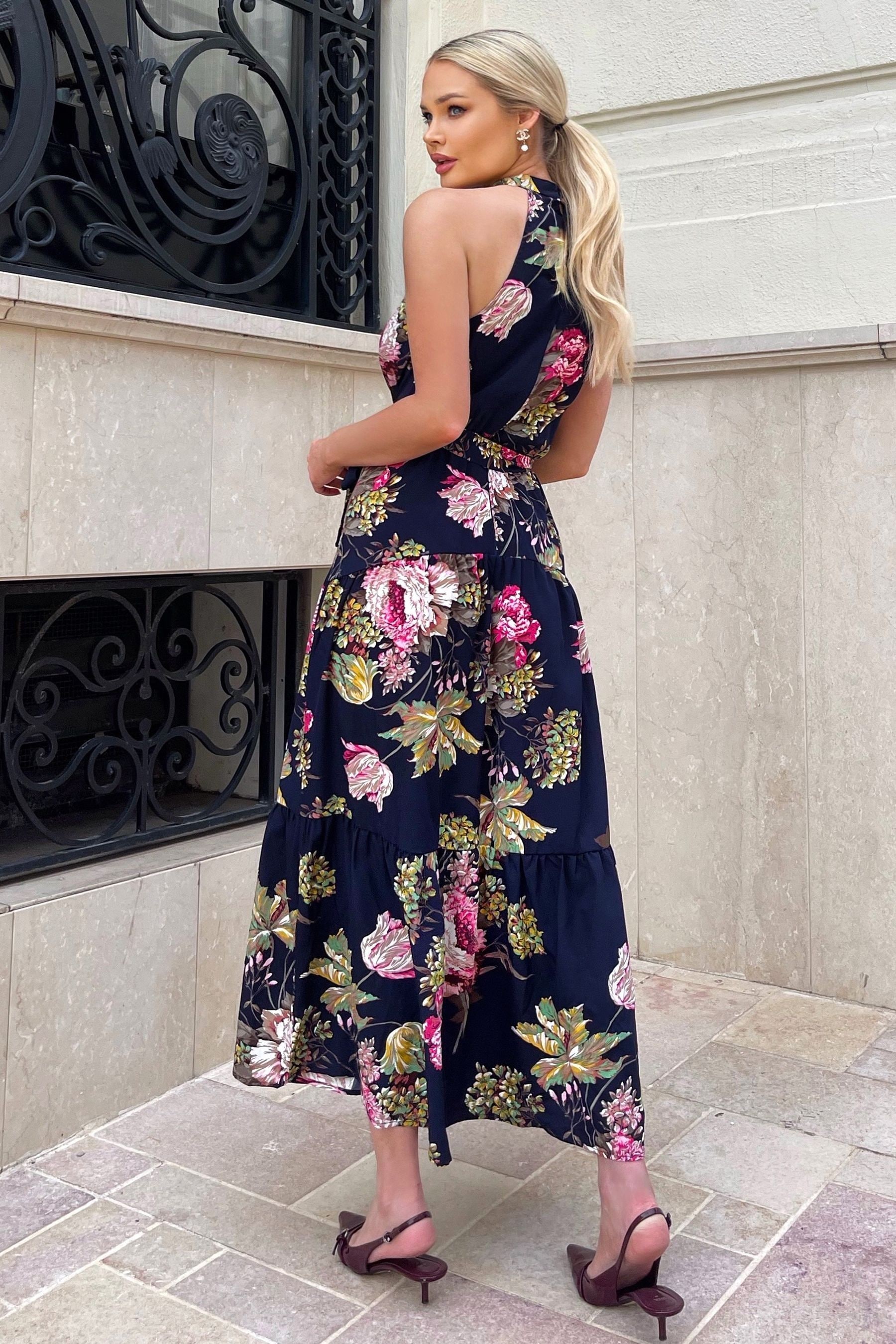 Tie belt on sale midi dress