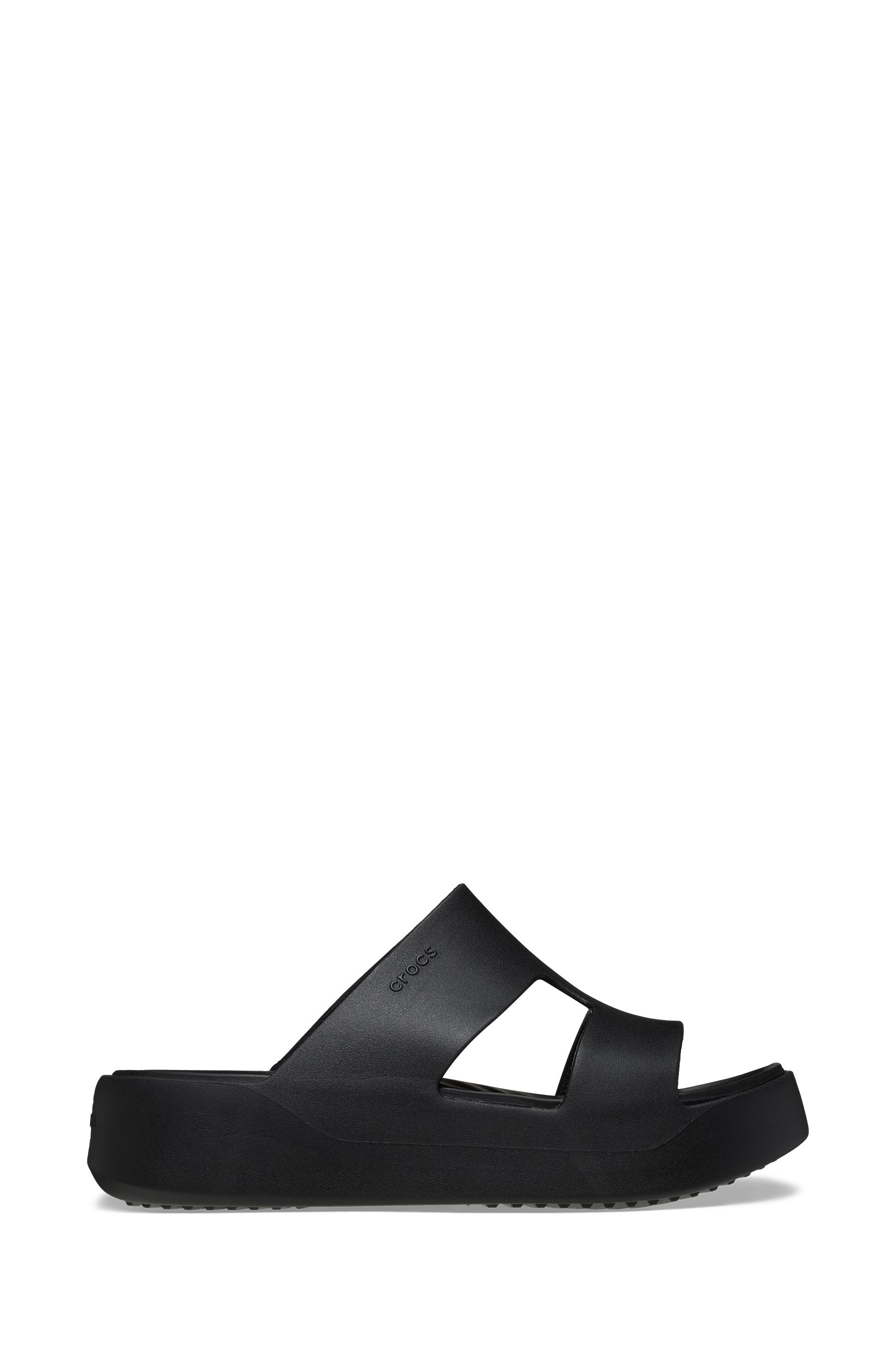 Crocs Black Getaway Platform H Strap Sandals