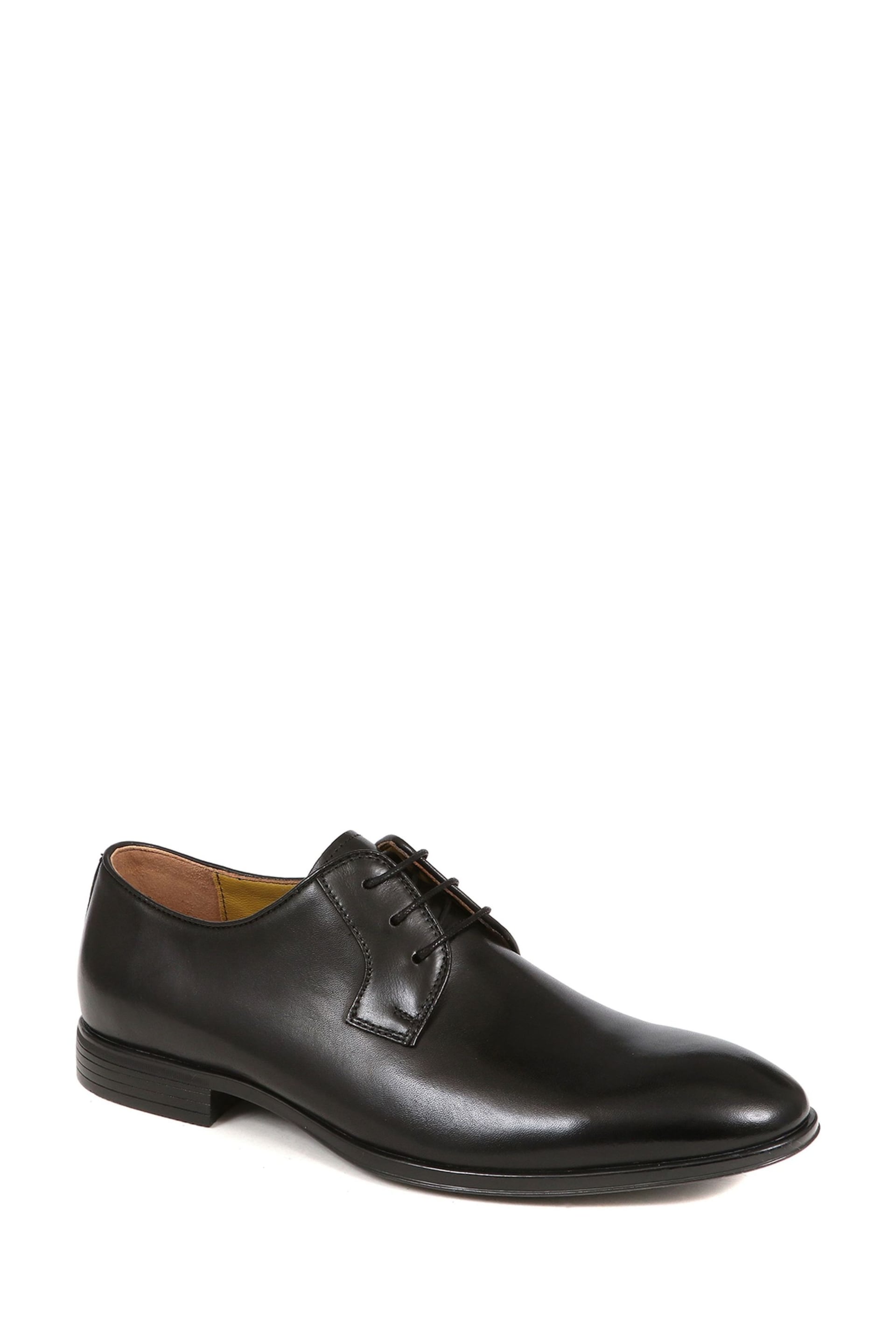 Jones Bootmaker Manchester Leather Derby Black Shoes - Image 2 of 5