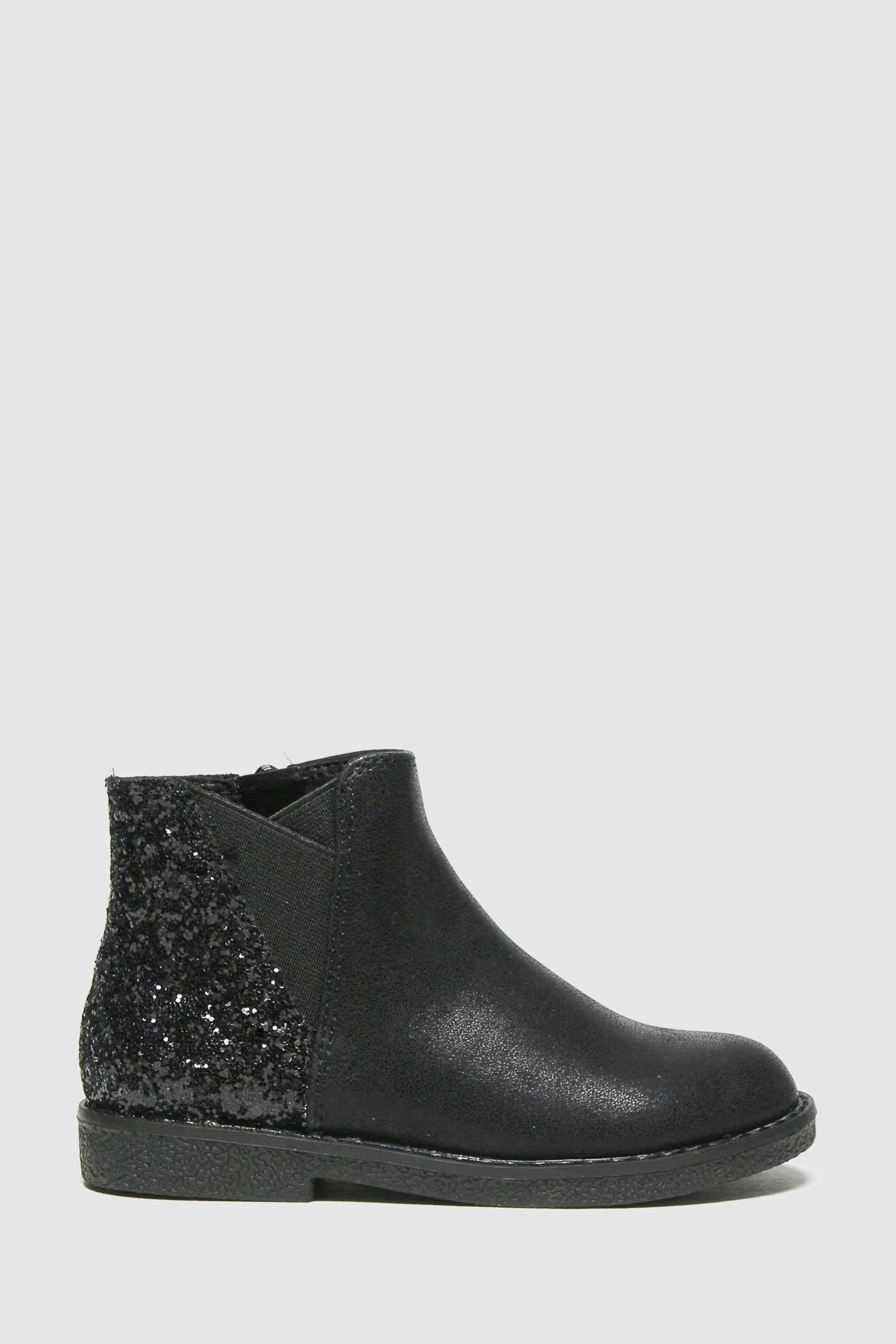 Black glitter hot sale chelsea boots