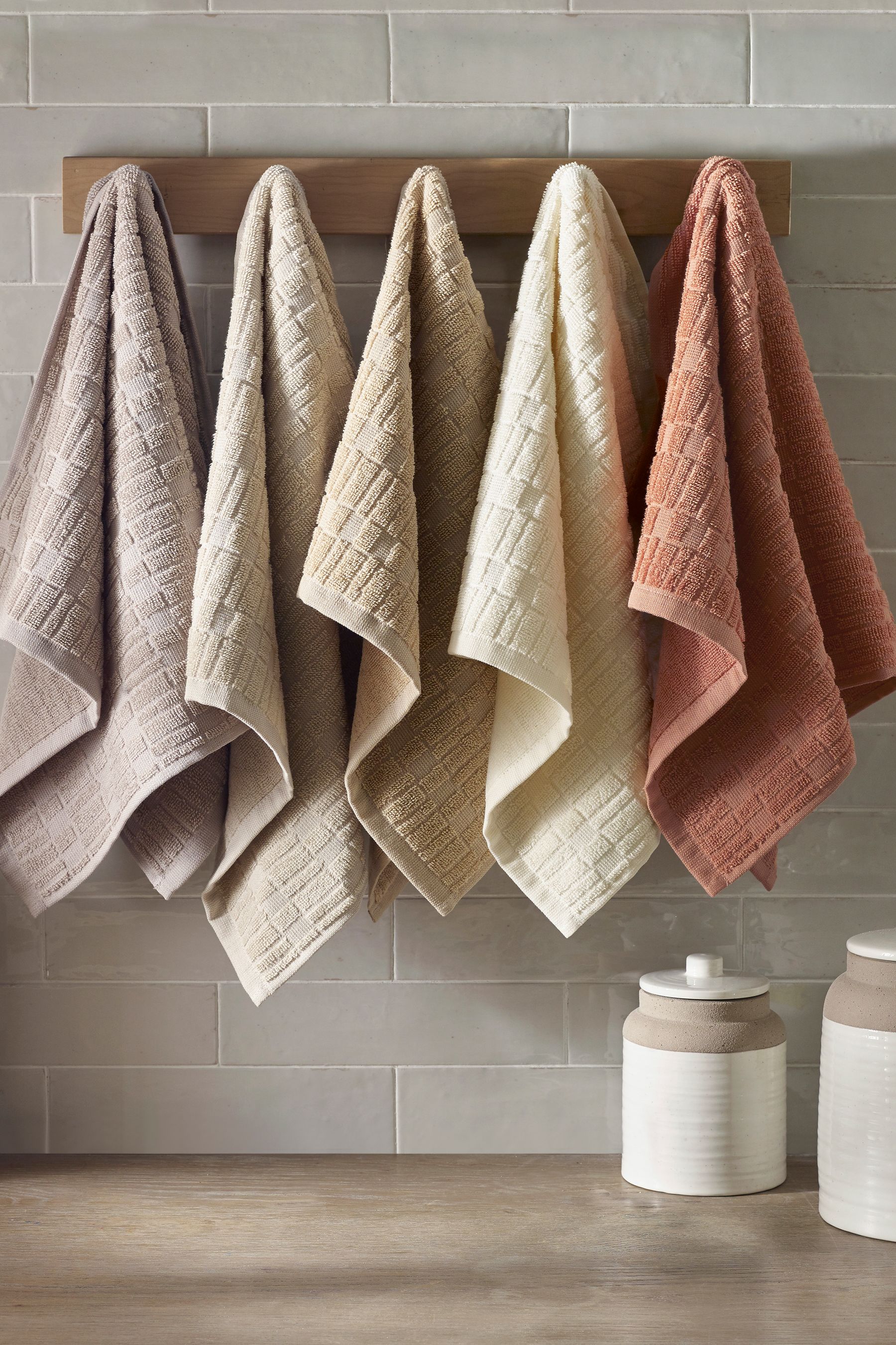 Terry towelling tea towels set of 5 outlet