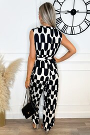 AX Paris Abstract Print Black Jumpsuit - Image 3 of 4