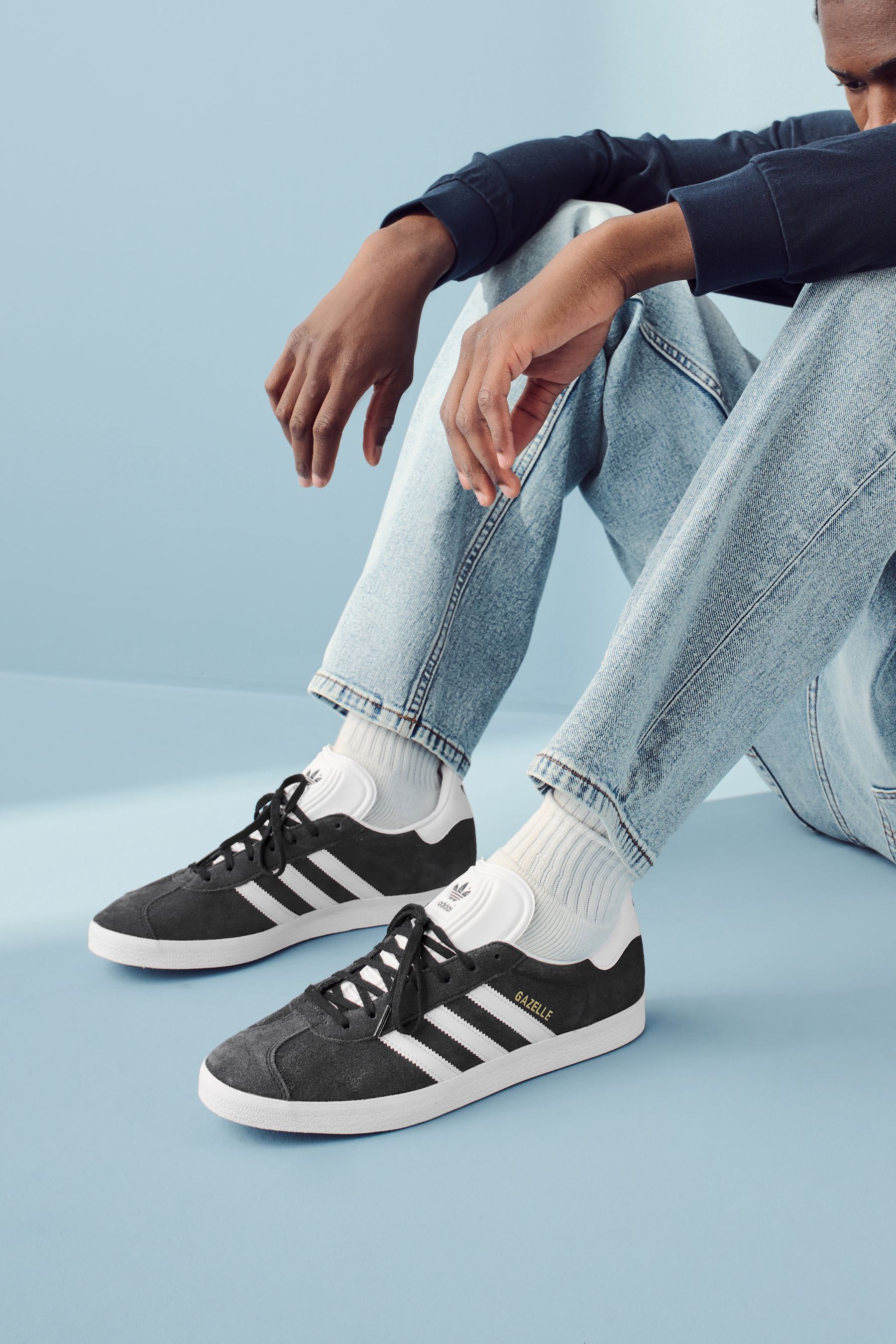 Buy adidas Originals Charcoal Gazelle Trainers from the Next UK online shop