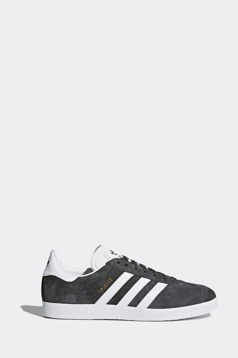 adidas Originals Charcoal Gazelle Trainers - Image 1 of 7
