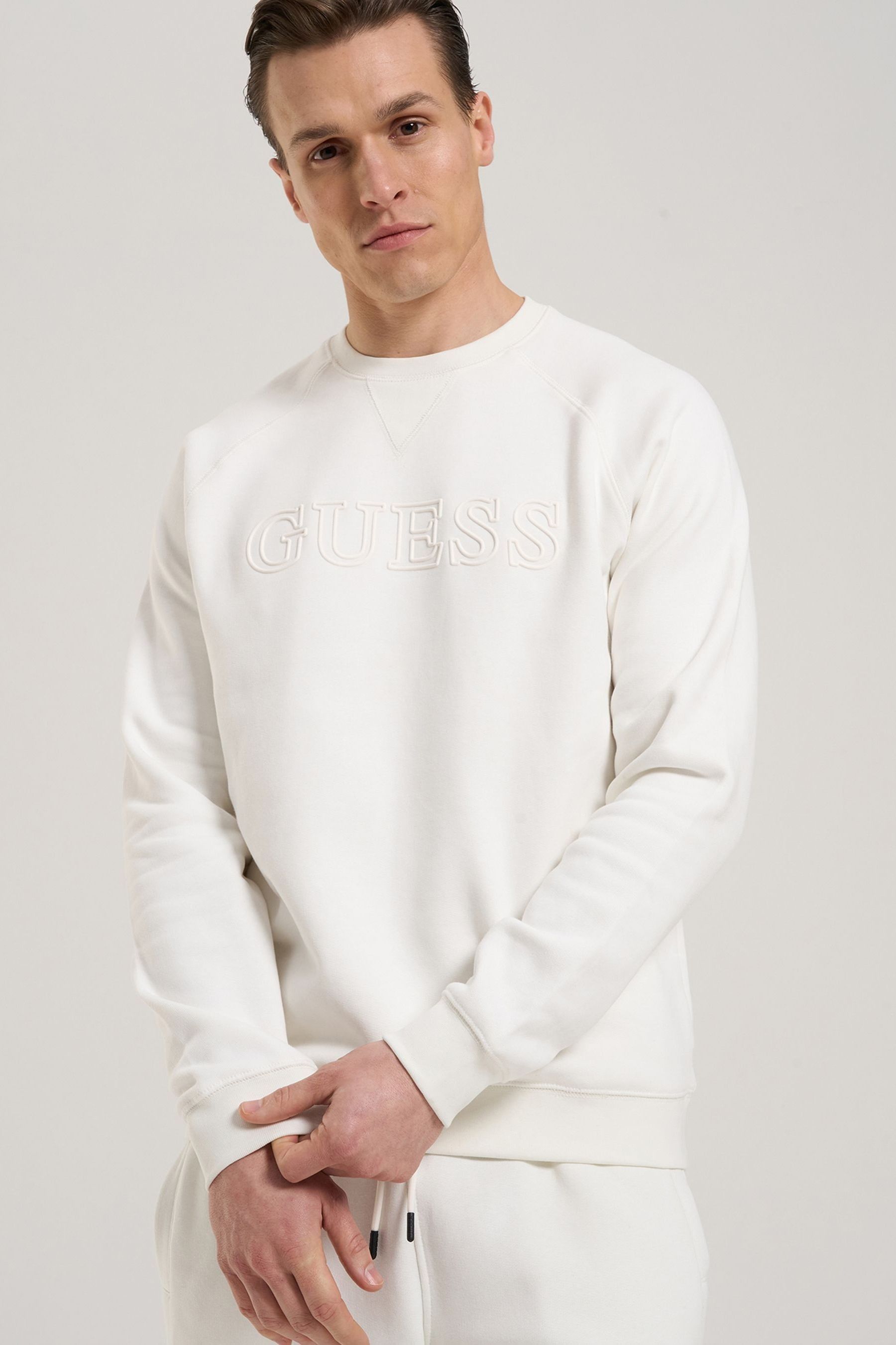 Buy Guess Aldwin Crew Neck Sweatshirt from Next Luxembourg