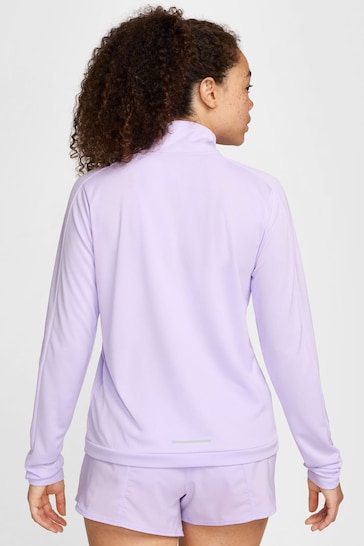 Nike Purple Swoosh Dri-FIT Half Zip Mid Layer
