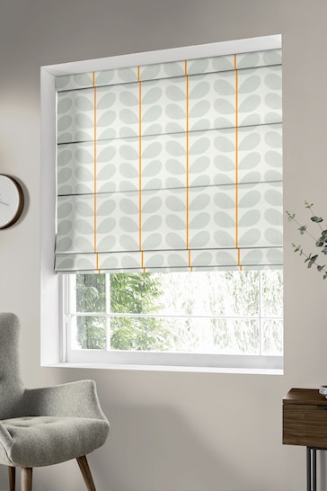 Orla Kiely Grey Two Colour Stem Made To Measure Roman Blind