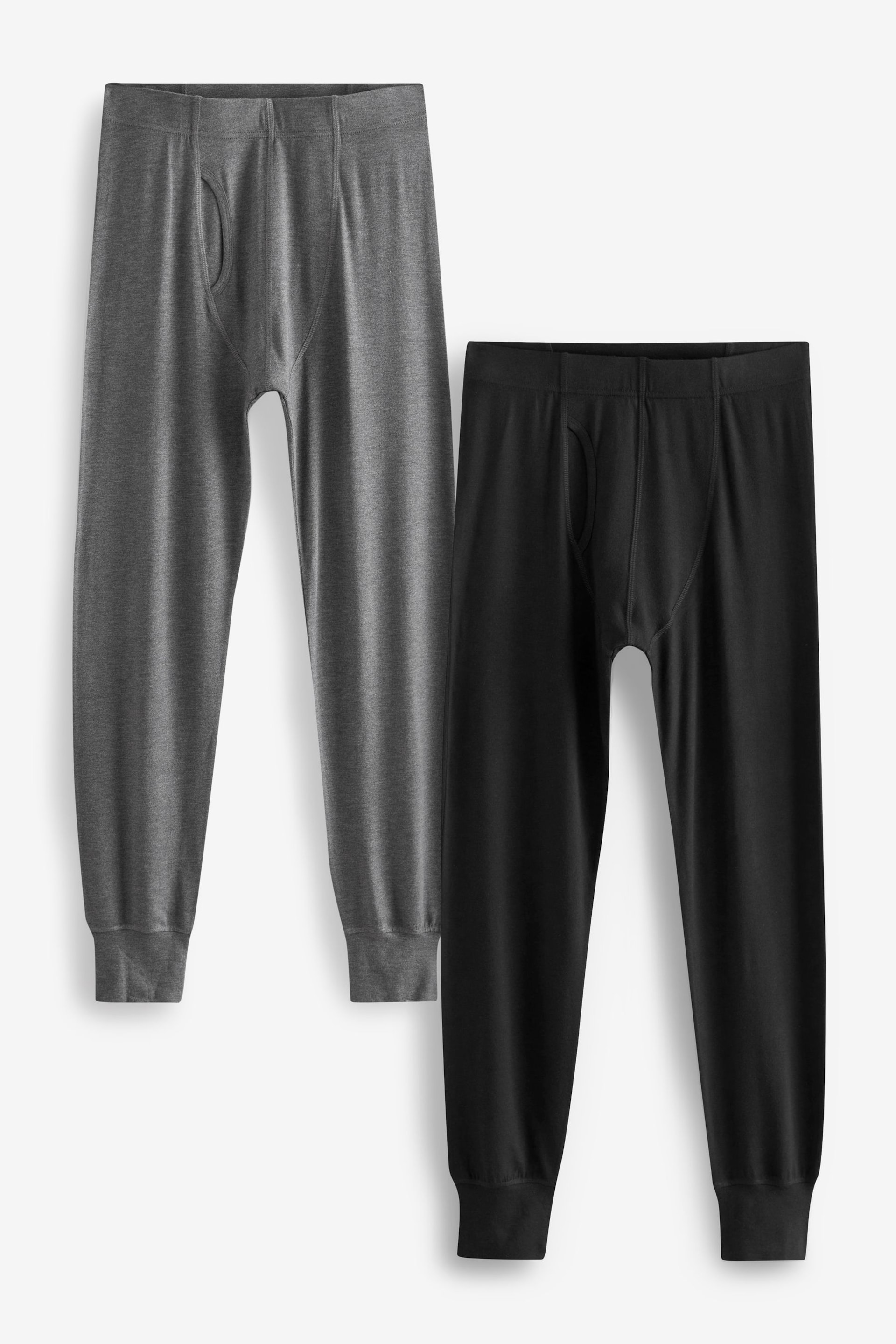 Black/Grey 2 Pack Lightweight Thermal Long Johns - Image 6 of 10