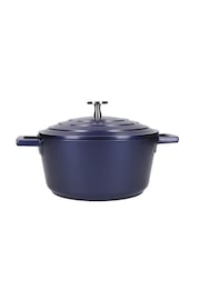 Masterclass Grey 2.5L Metallic Blue Casserole Dish - Image 3 of 3