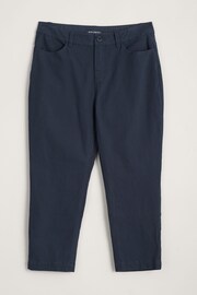 Seasalt Cornwall Blue Petite Albert Quay Slim Fit Crop Trousers - Image 4 of 5