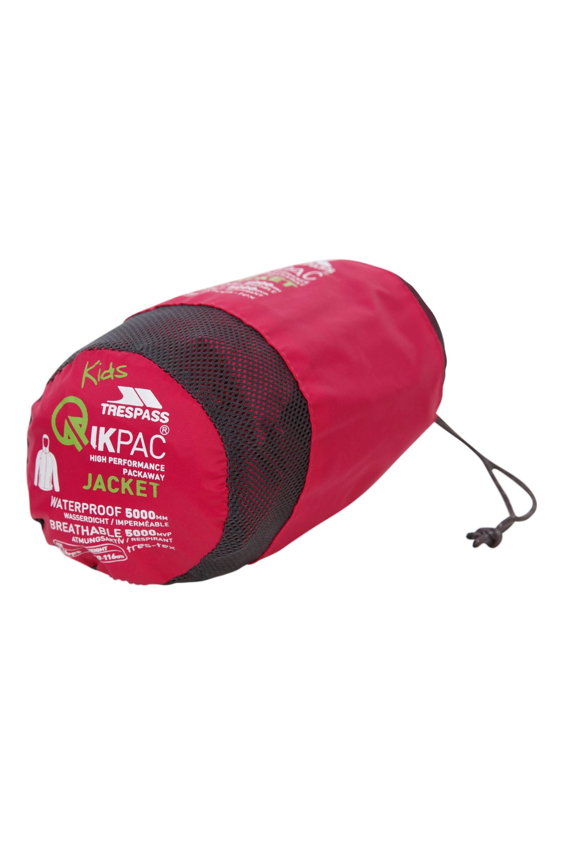 Qikpac waterproof packaway jacket top