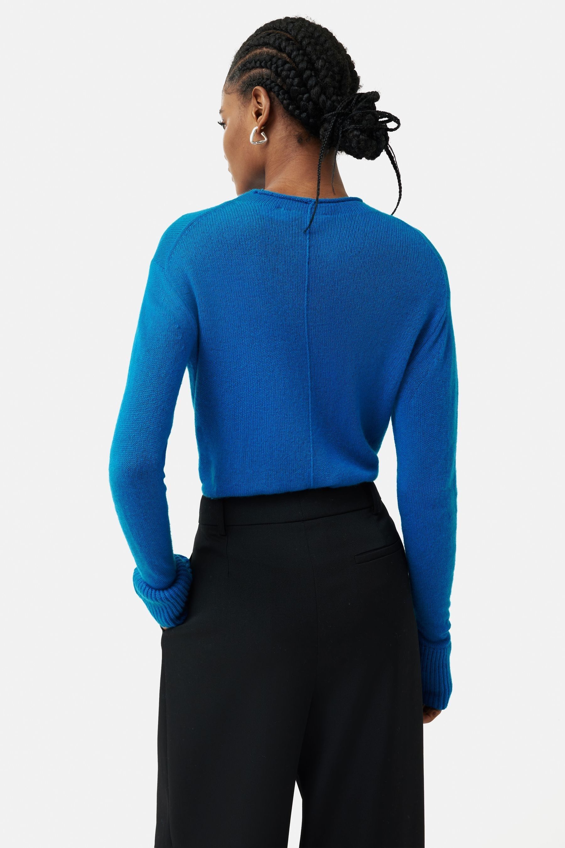 Buy Jigsaw Blue Cloud Cashmere Eldon Jumper from the Next UK