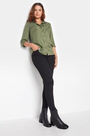 Long Tall Sally Green Utility Shirt - Image 3 of 4