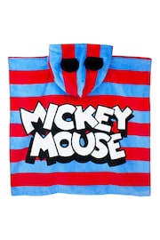 Vanilla Underground Blue Mickey Kids Character Towel Poncho - Image 2 of 6