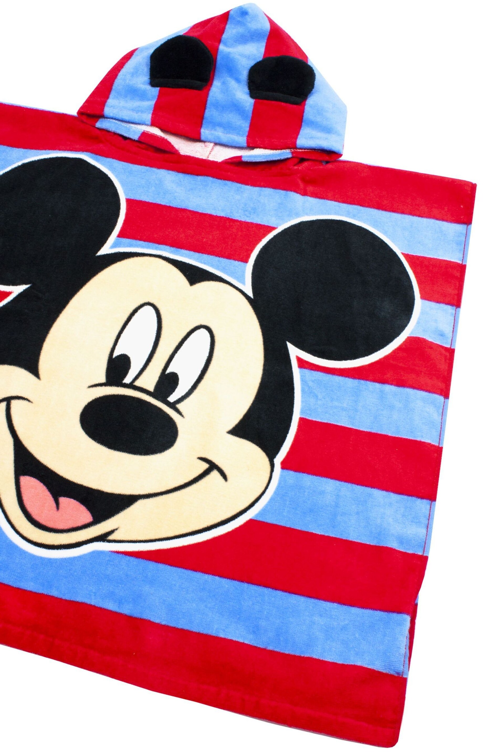 Vanilla Underground Blue Mickey Kids Character Towel Poncho - Image 5 of 6