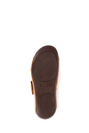 Pavers Tan Ladies Touch Fasten Mules - Image 5 of 5