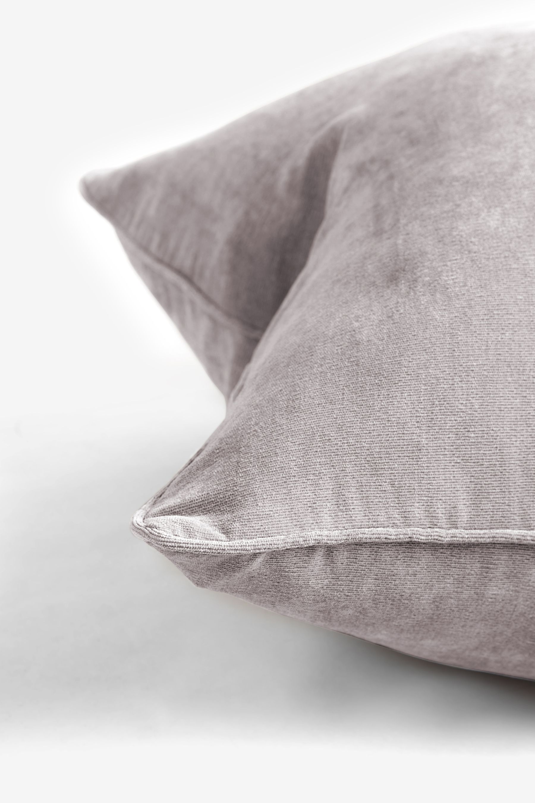 Silver Grey 59 x 59cm Soft Velour Cushion