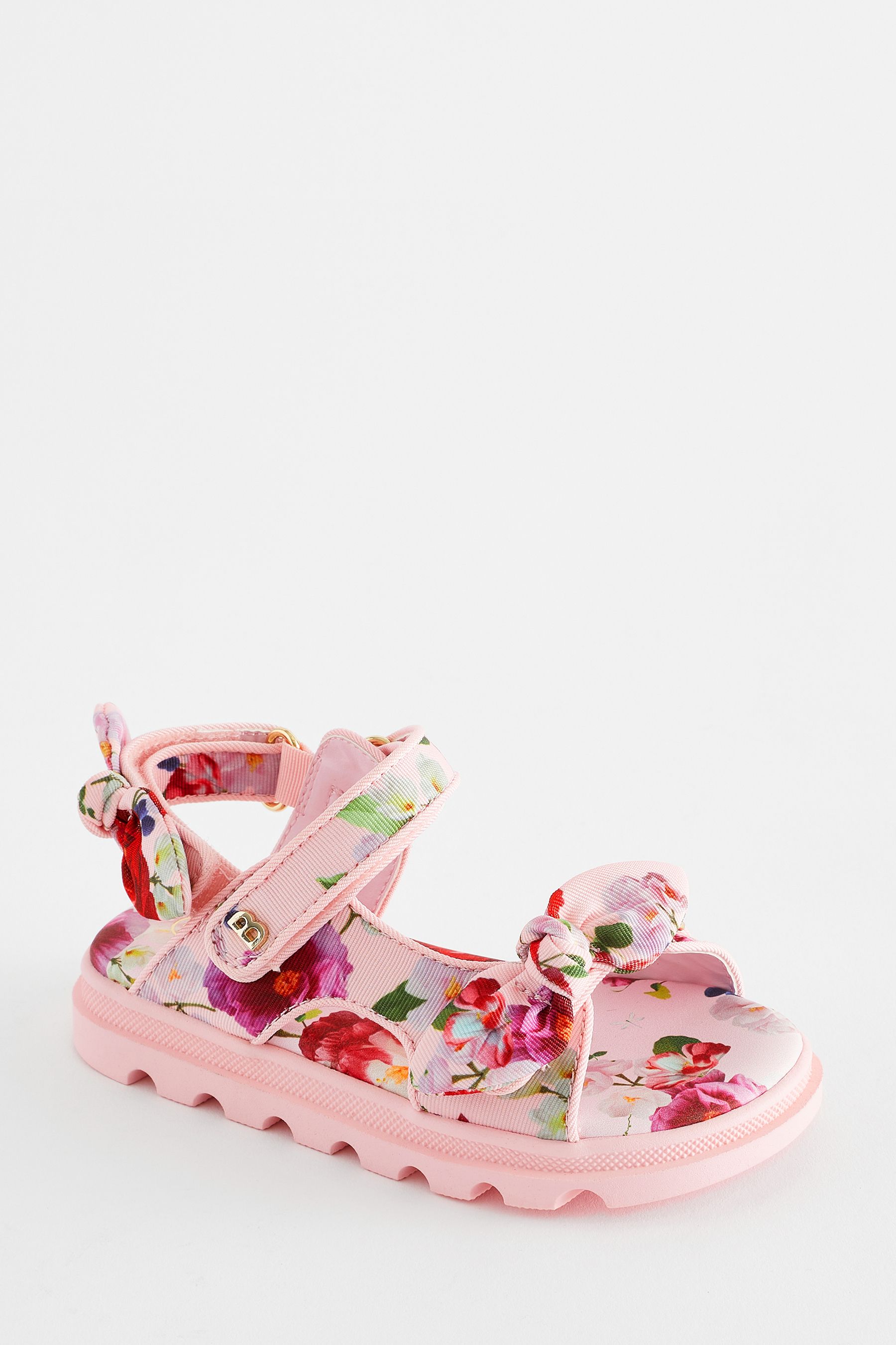 Baker by Ted Baker Girls Pink Sporty Sandals with Bow