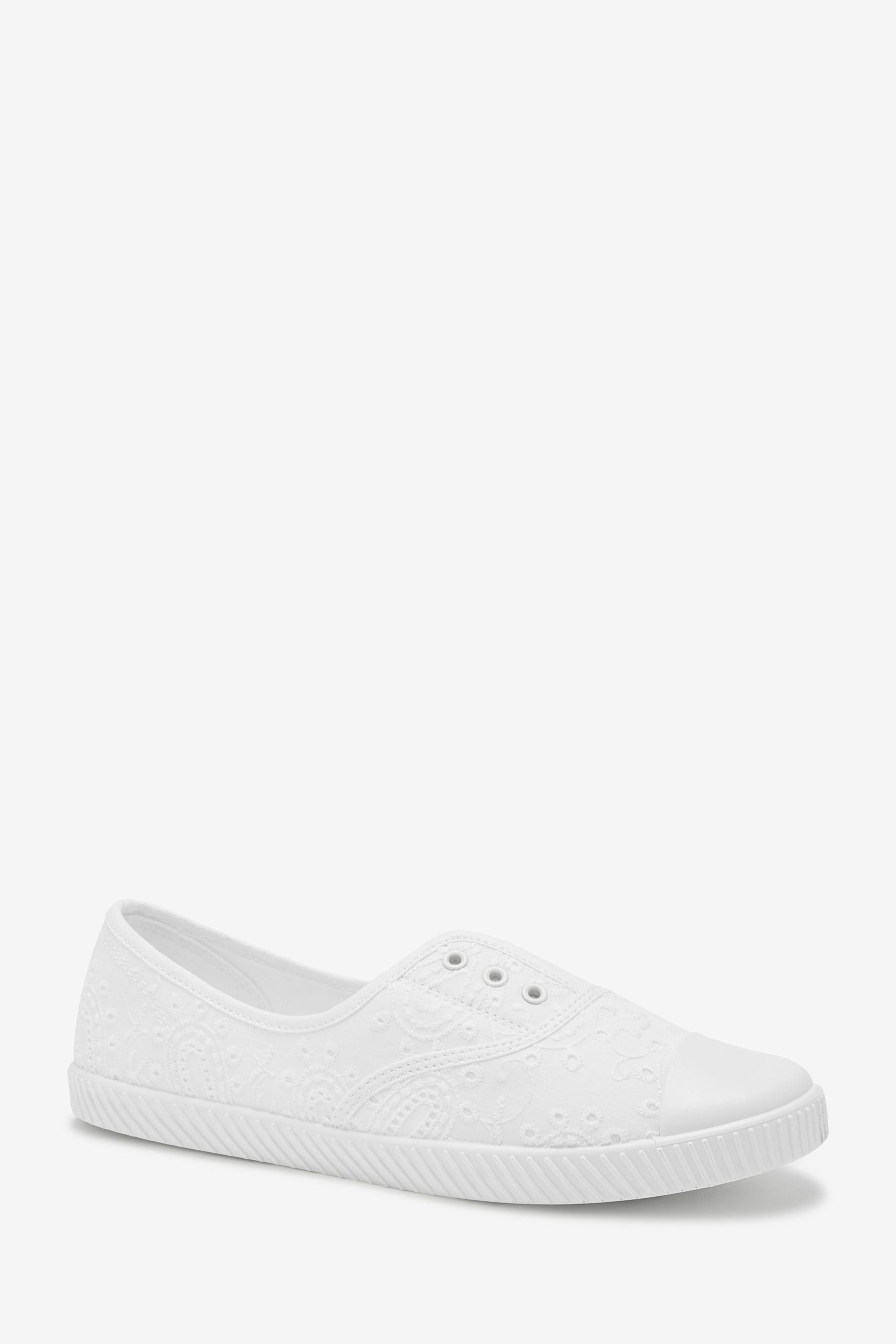 Buy White Slip On Canvas Shoes from the Next UK online shop