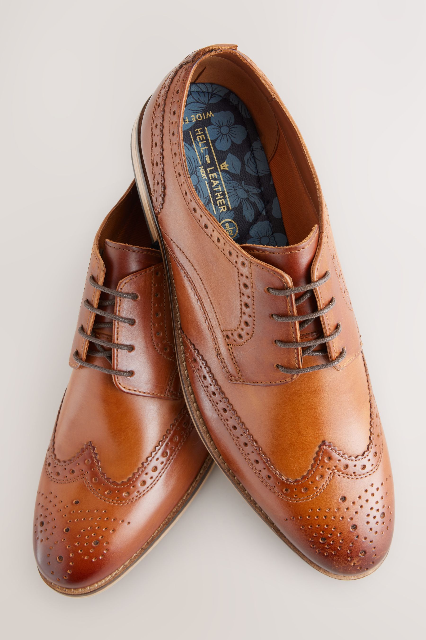 Mens tan brogues wide fit online