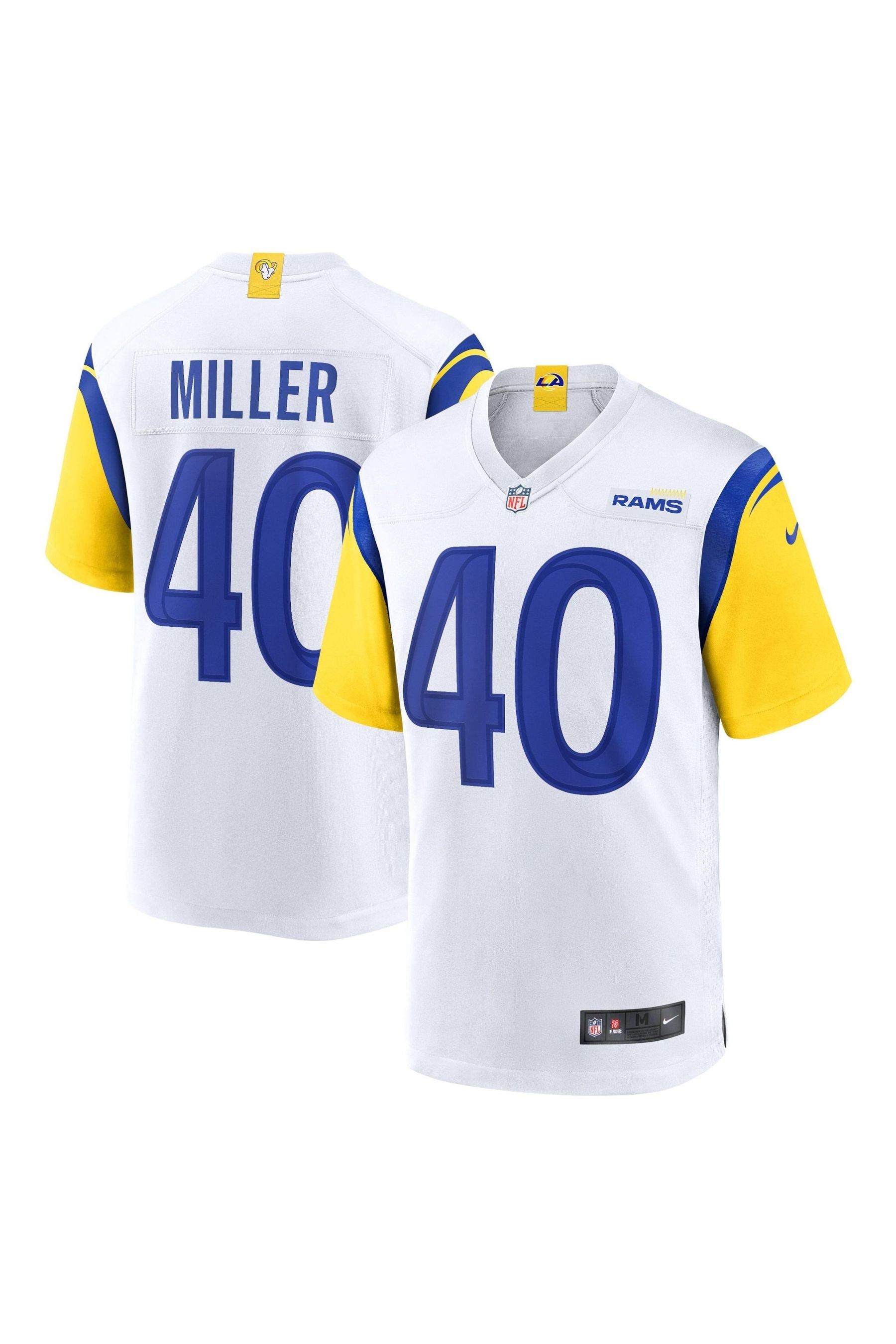 Buy Nike White NFL Los Angeles Rams Game Alternate Jersey Von