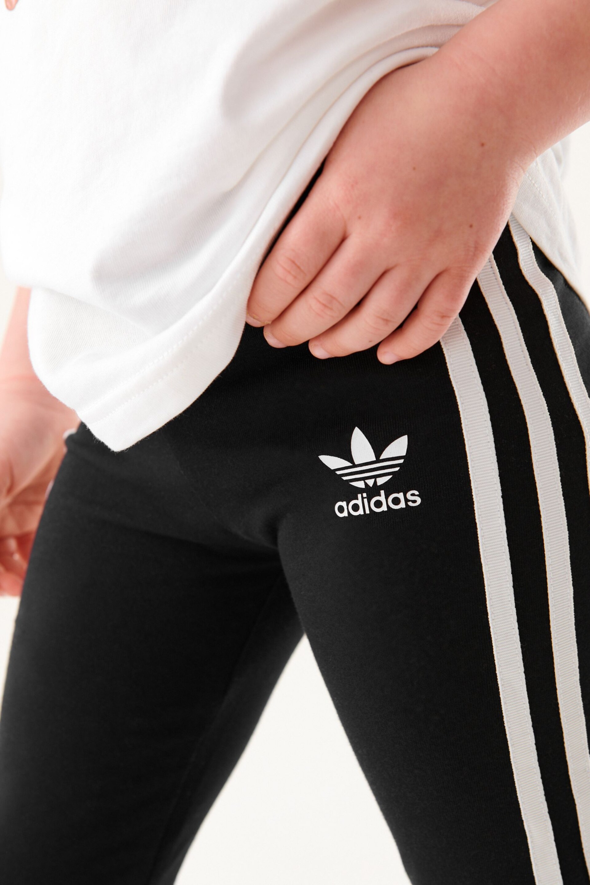 adidas Originals Adicolor Black Leggings - Image 5 of 12