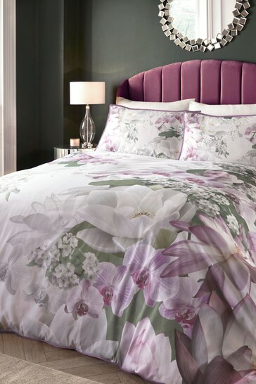 Soiree Natural Lotus Duvet Cover Set