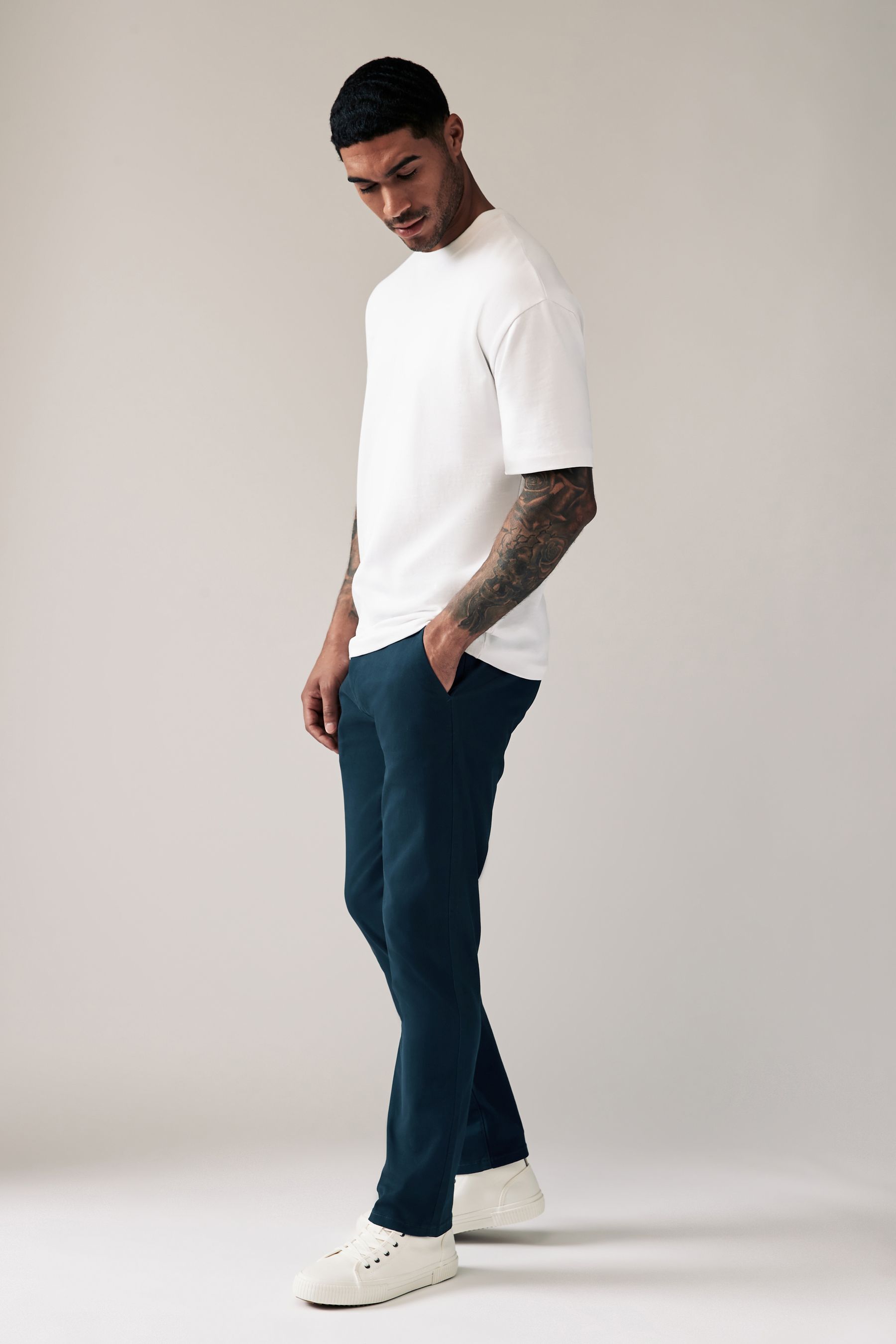 Next mens chinos blue on sale