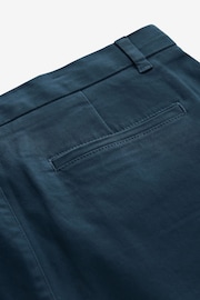 Dark Blue Slim Fit Stretch Chinos Trousers - Image 9 of 10