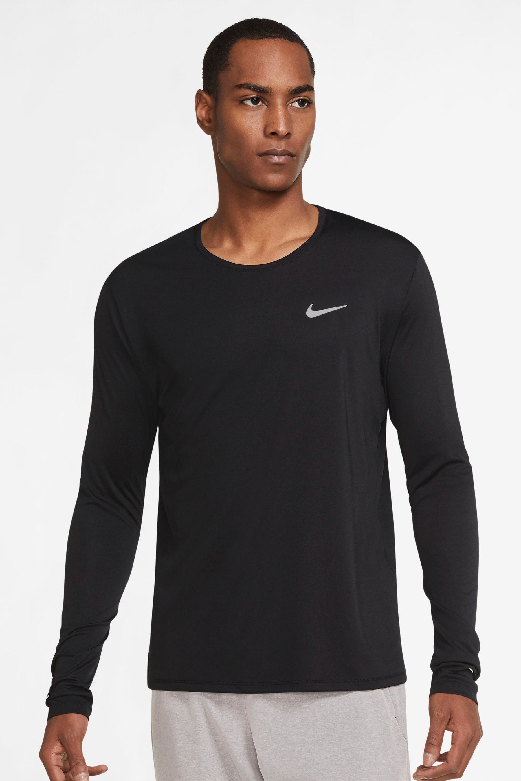 Buy Nike Miler Long Sleeve Running Top 