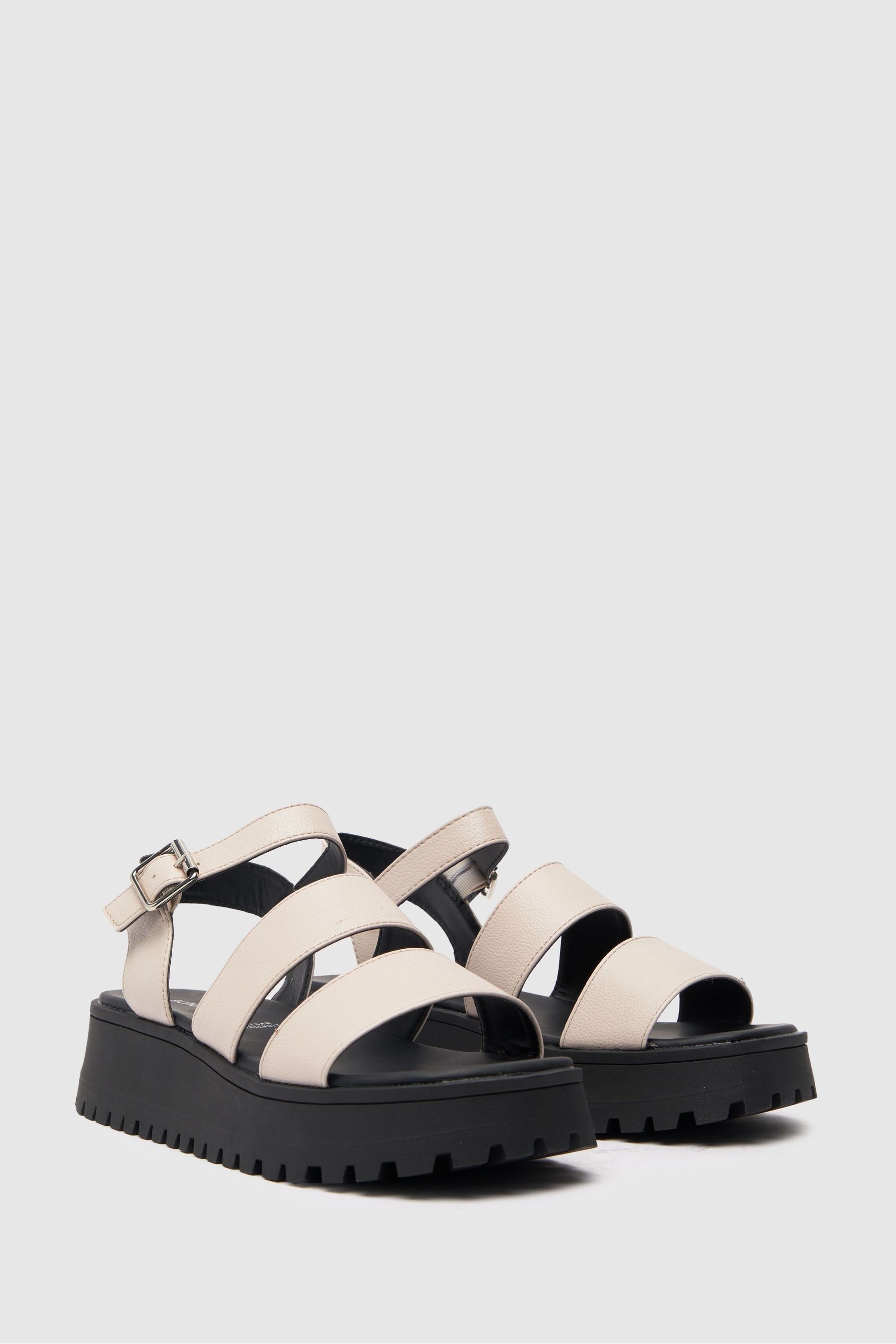 Schuh white sandals discount