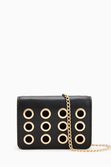 AllSaints Black Tallulah Eye Cross-Body Bag