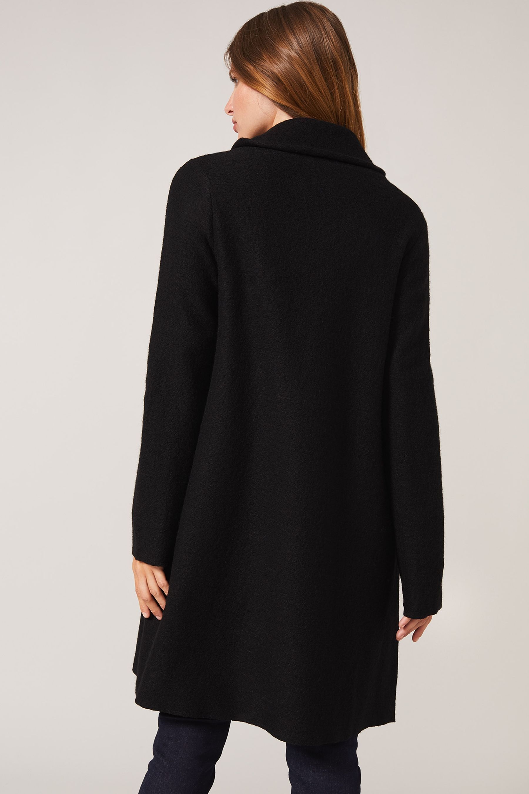 Buy Phase Eight Black Knit Bellona Coat from the Next UK online shop
