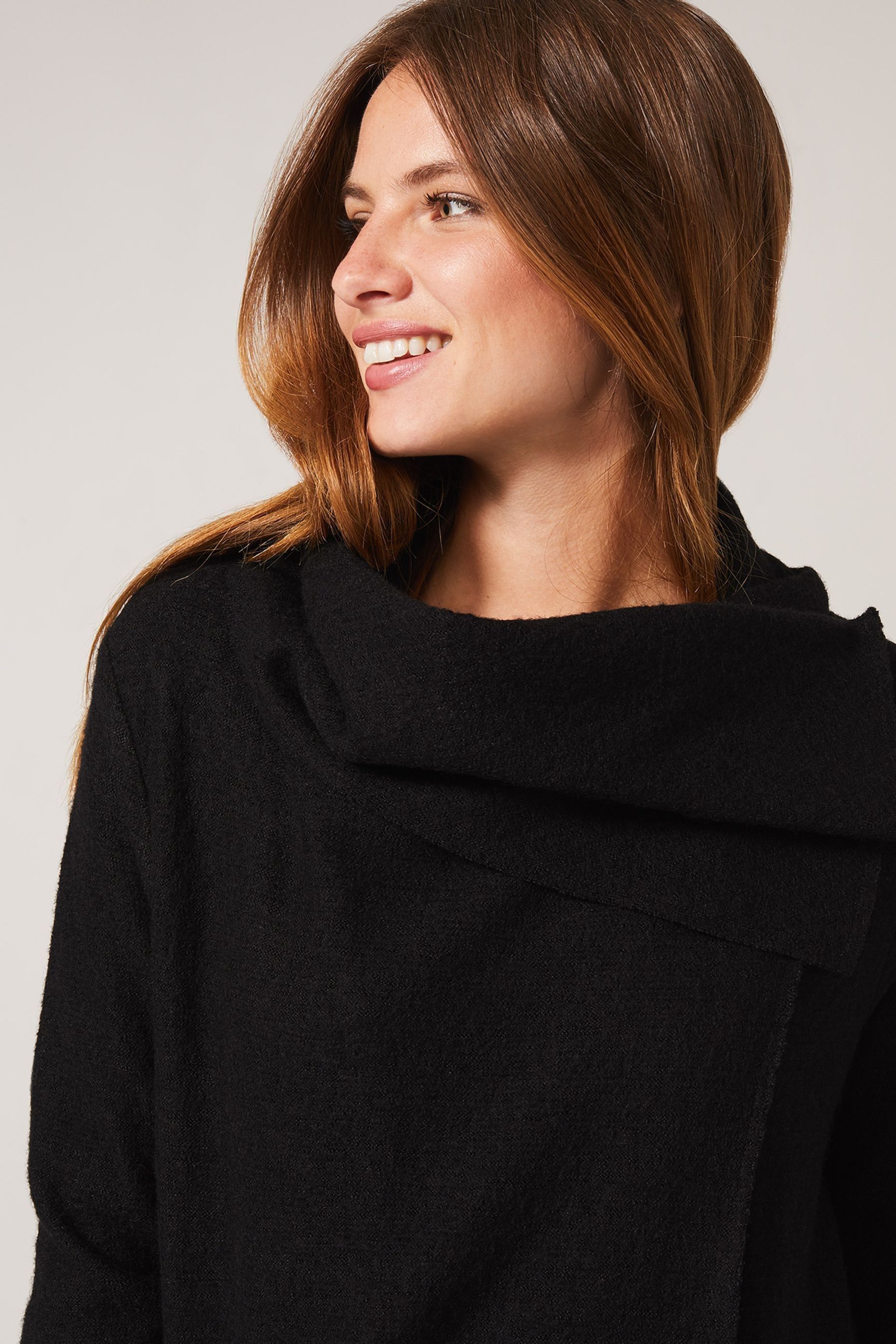 Buy Phase Eight Black Knit Bellona Coat from the Next UK online shop