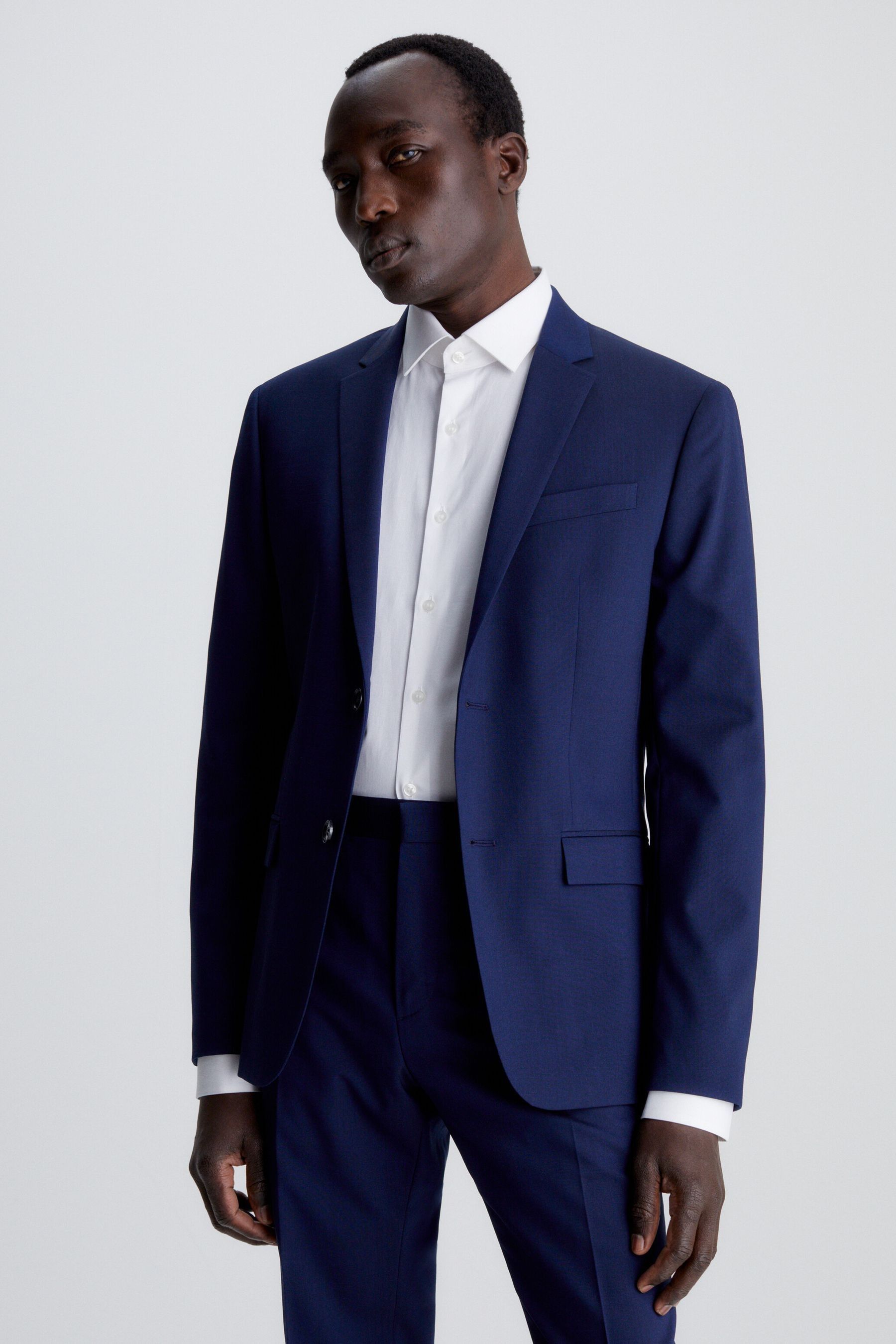 Calvin klein blue coat new arrivals
