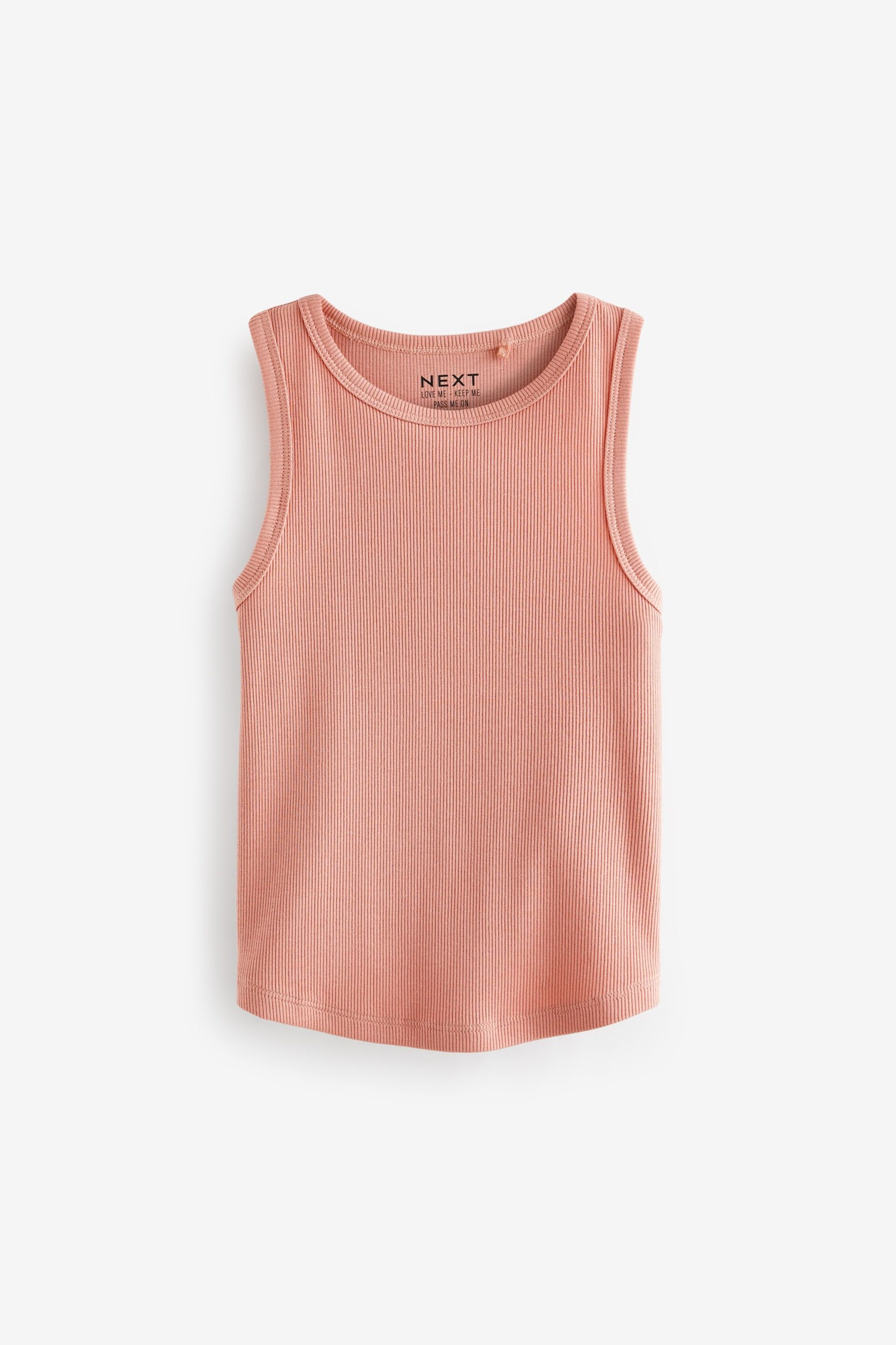 Pink Rib Vest (3-16yrs) - Image 5 of 7