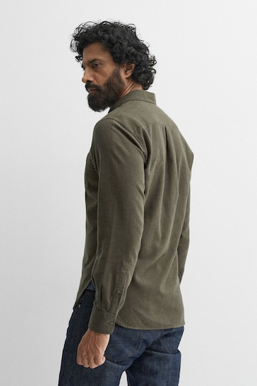 Oliver Sweeney Green Hawkesworth Brushed Cotton Shirt