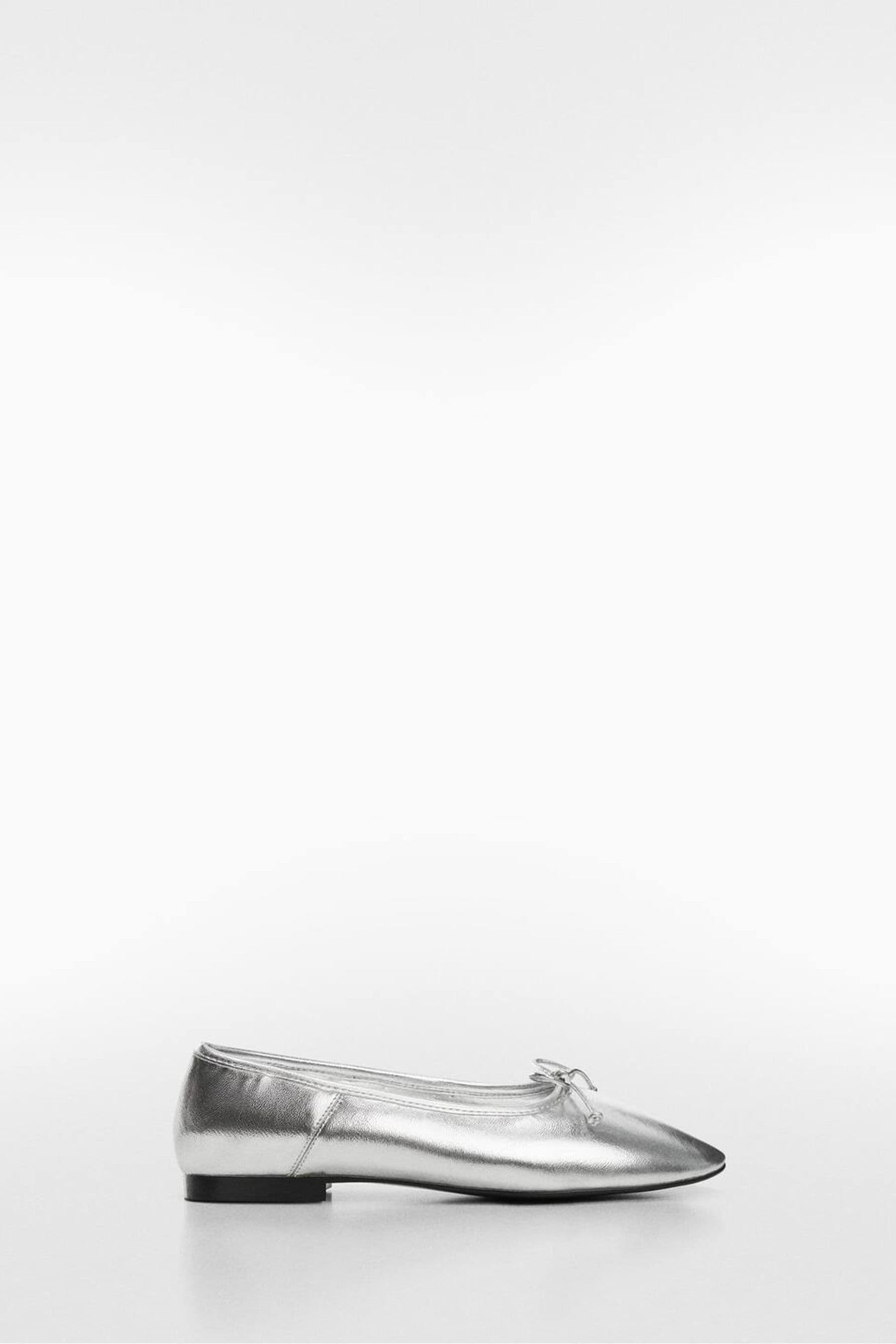 Silver ballet pumps next discount