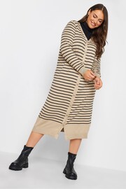 Yours Curve Natural Maxi Cardigan - Image 4 of 5