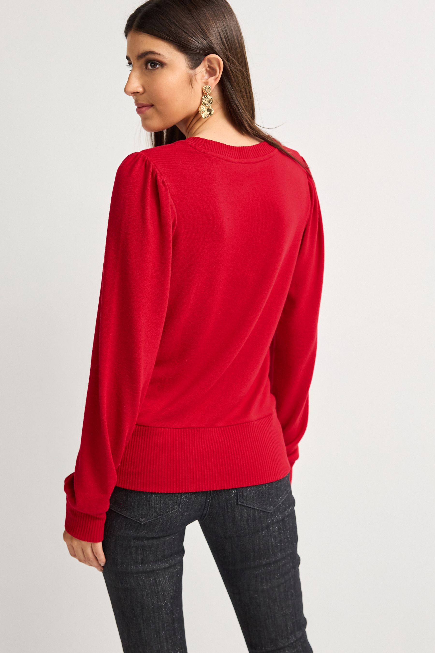 Lightweight on sale red sweater