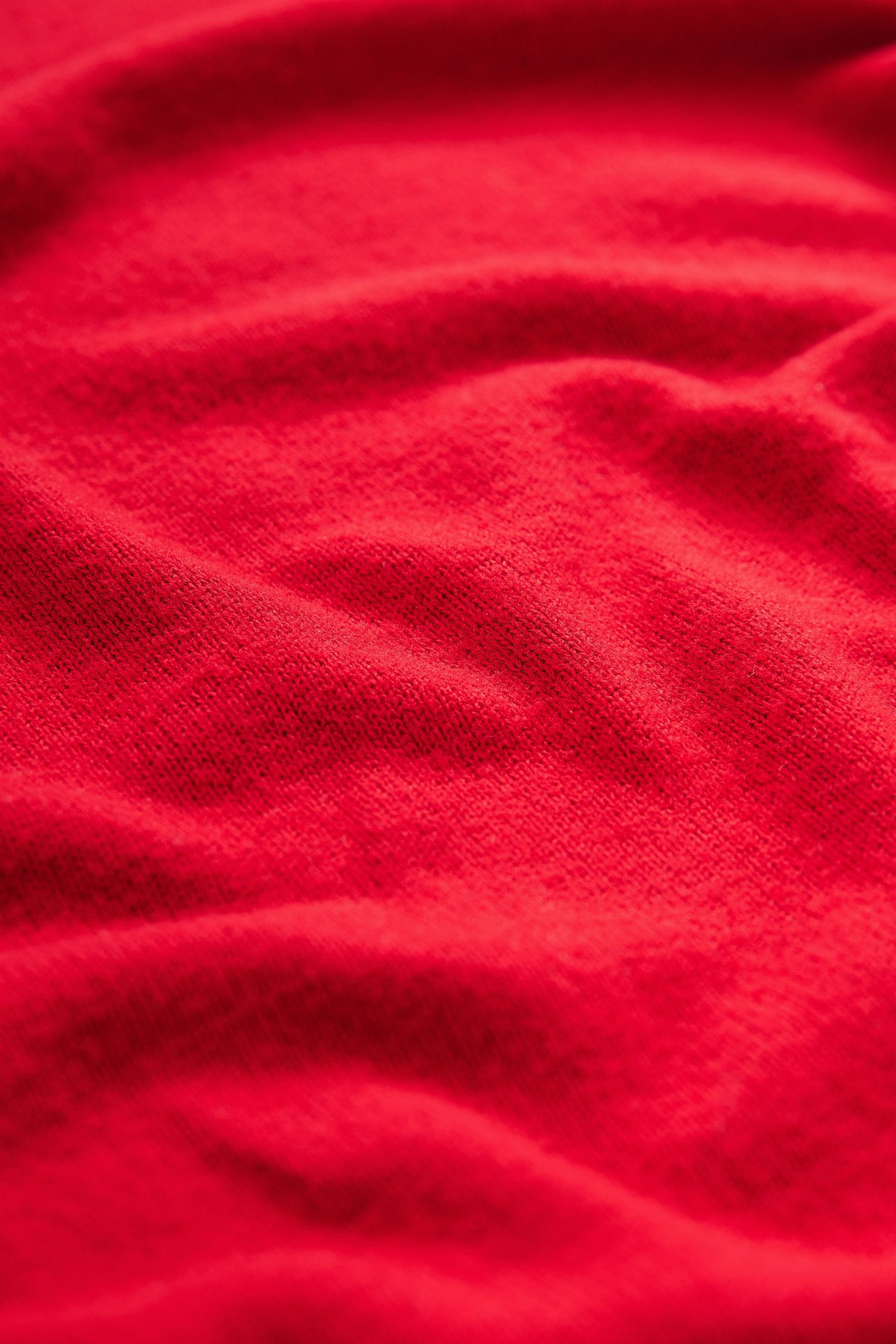 Lightweight red shop sweater