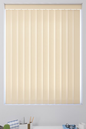 Beige Natural Canvas Made To Measure Vertical Blind