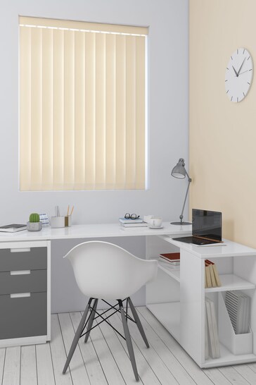 Beige Natural Canvas Made To Measure Vertical Blind