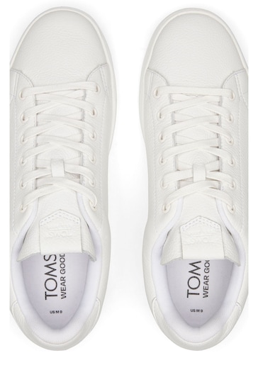 TOMS Lite 2.0 White Trainers In Leather