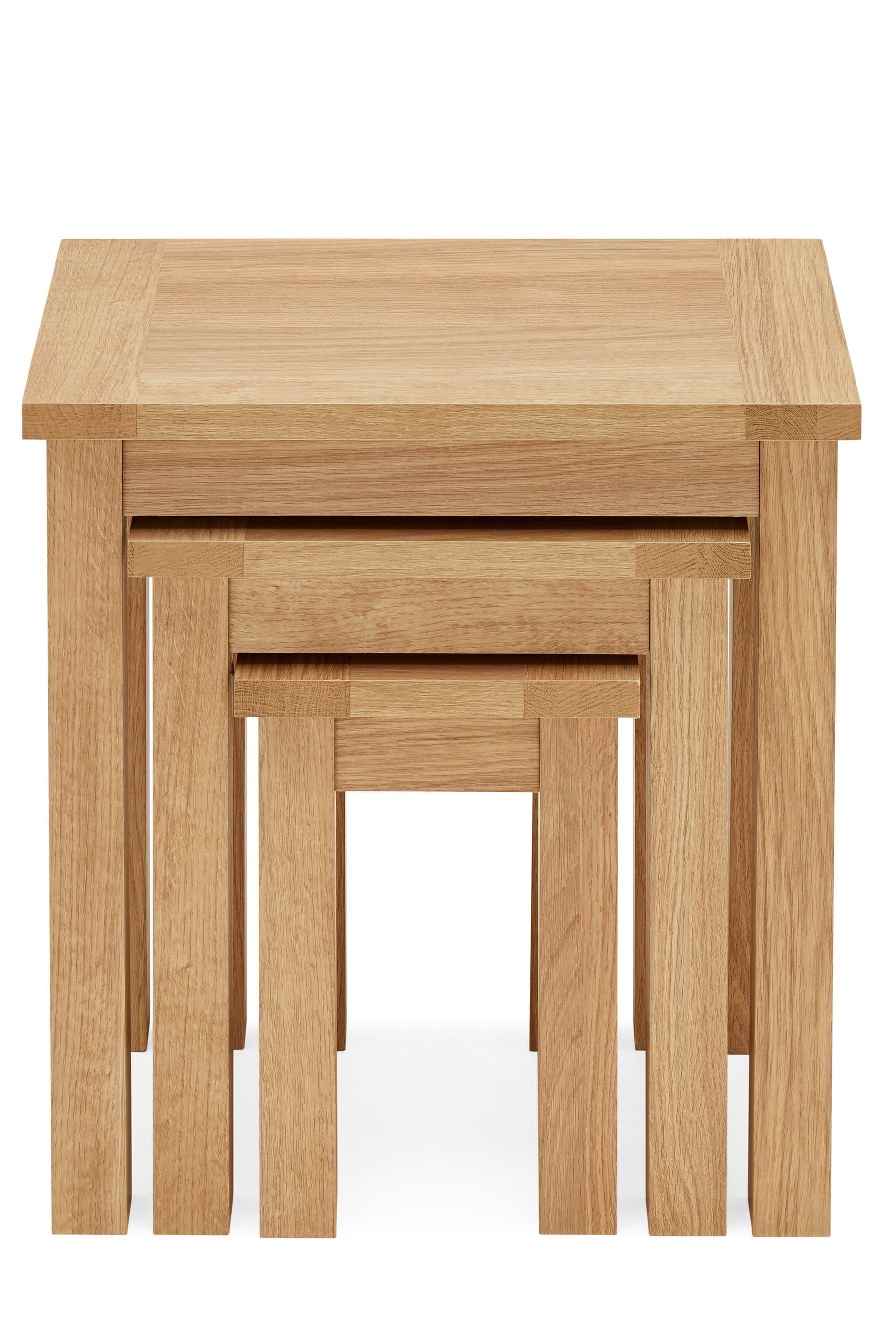 Oak effect discount nest of tables